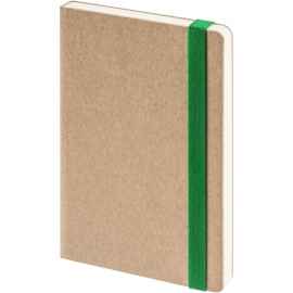 Ежедневник Eco Write Mini, недатированный, с зеленой резинкой, Цвет: зеленый