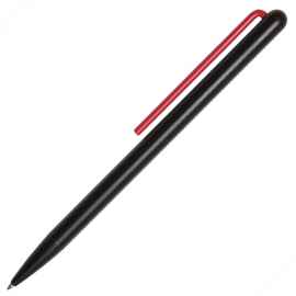 Шариковая ручка GrafeeX в чехле, черная с красным, Цвет: черный, красный