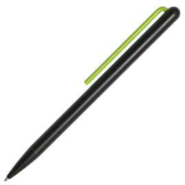 Шариковая ручка GrafeeX в чехле, черная с зеленым, Цвет: черный, зеленый