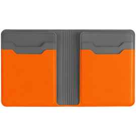 Картхолдер с отделением для купюр Dual, оранжевый, Цвет: оранжевый