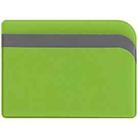 Чехол для карточек Dual, зеленый, Цвет: зеленый