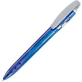 X-3 LX, ручка шариковая, прозрачный синий/серый, пластик, Цвет: синий, серый