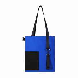 Шоппер Superbag Color (синий с чёрным), Цвет: синий с чёрным