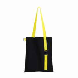Шоппер Superbag black (чёрный с жёлтым), Цвет: чёрный с жёлтым
