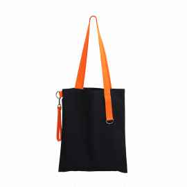 Шоппер Superbag black с ремувкой 4sb (чёрный с оранжевым), Цвет: чёрный с оранжевым