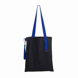 Шоппер Superbag black с ремувкой 4sb (чёрный с синим), Цвет: чёрный с синим