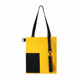 Шоппер Superbag Color (жёлтый с чёрным), Цвет: жёлтый с чёрным