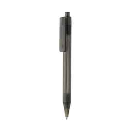 Ручка X8 из прозрачного rPET GRS, Черный, Цвет: черный,, Размер: , высота 14 см., диаметр 1,1 см.