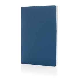 Блокнот Impact в мягкой обложке с каменной бумагой, А5, Синий, Цвет: синий,, Размер: Длина 21,1 см., ширина 14,1 см., высота 1,1 см., диаметр 0 см.