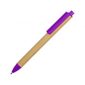 Ручка картонная шариковая Эко 2.0, 18380.14, Цвет: фиолетовый,бежевый
