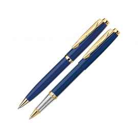 Набор PEN & PEN: ручка шариковая, ручка-роллер, 417546, Цвет: золотистый,синий,серебристый
