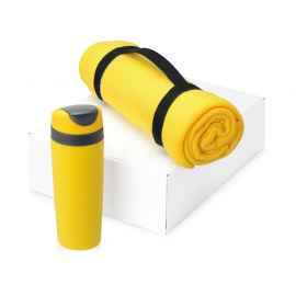 Подарочный набор Cozy с пледом и термокружкой, 700360.02, Цвет: желтый, Объем: 450