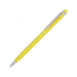 Ручка-стилус металлическая шариковая Jucy Soft soft-touch, 18570.04, Цвет: желтый
