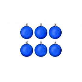 Набор ёлочных шаров Ассорти, 87318, Цвет: синий