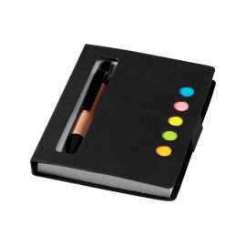 Набор стикеров Expose с ручкой и блокнотом А7, 5-10659402, Цвет: черный