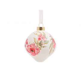 Стеклянный шар   Цветочный бум, 89837, Цвет: розовый,белый