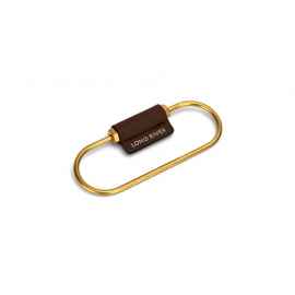 Карабин для ключей Тоне, 660114, Цвет: коричневый,золотистый