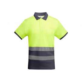 Рубашка поло Atrio мужская, S, 9318HV23221S, Цвет: серый,неоновый желтый, Размер: S