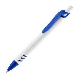 Ручка шариковая 'Boston', белый с синим, Цвет: белый с синим