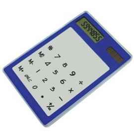 Калькулятор 'Touch Panel', 8х12х0,6 см, пластик, тампопечать