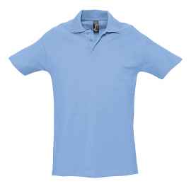 Рубашка поло мужская SPRING II,голубой,2XL,100% хлопок, 210/м2
