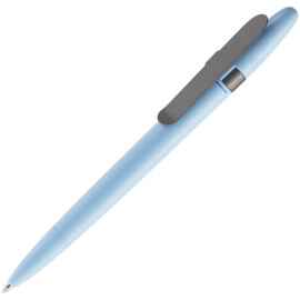 Ручка шариковая Prodir DS5 TSM Metal Clip, голубая с серым, Цвет: голубой, серый