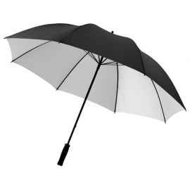 Зонт-трость Yfke, 10904284, Цвет: черный,серебристый