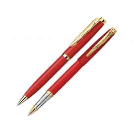 Набор PEN & PEN: ручка шариковая, ручка-роллер, 417547, Цвет: золотистый,красный,серебристый