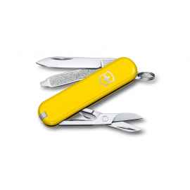 Нож-брелок Classic SD Colors Sunny Side, 58 мм, 7 функций, 601180, Цвет: желтый