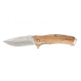 Нож складной, 441167, Цвет: коричневый,серебристый