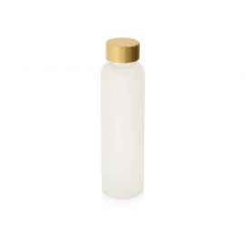 Стеклянная бутылка с бамбуковой крышкой Foggy, 600 мл, 828706p, Цвет: белый, Объем: 600
