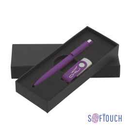 Набор ручка + флеш-карта 8 Гб в футляре, покрытие soft touch, фиолетовый, Цвет: фиолетовый