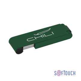 Флеш-карта 'Case' 8GB, покрытие soft touch, темно-зеленый, Цвет: темно-зеленый