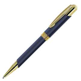 ADVOCATE, ручка шариковая, синий/золотистый, металл, Цвет: синий, золотистый