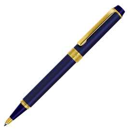 DEPUTY, ручка шариковая, синий/золотистый, металл, Цвет: синий, золотистый