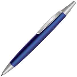 GAMMA, ручка шариковая, темно-синий/хром, металл, Цвет: темно-синий, серебристый
