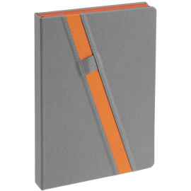 Ежедневник Rubikon, недатированный серо-оранжевый, Цвет: оранжевый, серый