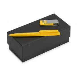 Подарочный набор Qumbo с ручкой и флешкой, 8Gb, 700303.04, Цвет: желтый, Размер: 8Gb
