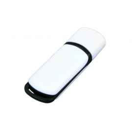 USB 2.0- флешка на 16 Гб с цветными вставками, 16Gb, 6003.16.07, Цвет: белый,черный, Размер: 16Gb
