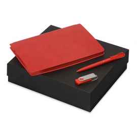 Подарочный набор Notepeno с блокнотом А5, флешкой и ручкой, 700415.01, Цвет: красный,красный,красный