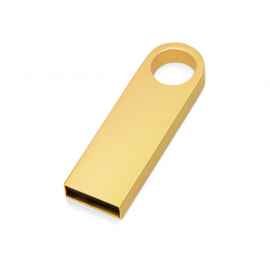 USB 2.0-флешка на 512 Мбайт с мини чипом и круглым отверстием, 512Mb, 6589.512.05, Цвет: золотистый, Размер: 8Gb