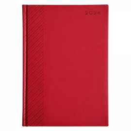 Ежедневник датированный 2024, красный Velure , Цвет: красный