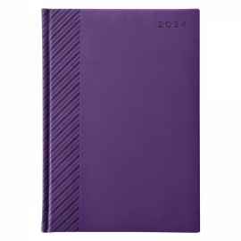 Ежедневник датированный 2024, фиолетовый Velure , Цвет: фиолетовый
