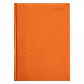 Ежедневник датированный 2024, оранжевый Velure , Цвет: оранжевый