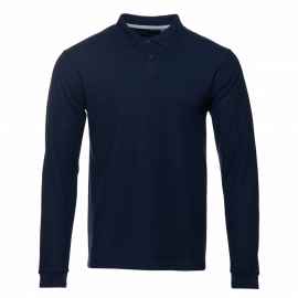 Рубашка поло унисекс STAN длинный рукав хлопок 185, 104LS, Т-синий (46) (44/XS), Цвет: тёмно-синий, Размер: 44/XS