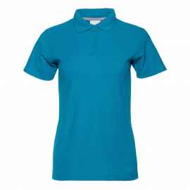 Рубашка поло женская STAN хлопок/полиэстер 185, 104W, Лазурный (40) (42/XS), Цвет: лазурный, Размер: 42/XS