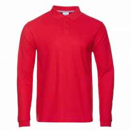 Рубашка поло мужская STAN длинный рукав хлопок/полиэстер 185, 104S, Красный (14) (42/XXS), Цвет: красный, Размер: 42/XXS
