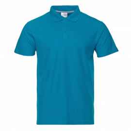 Рубашка поло мужская STAN хлопок/полиэстер 185, 104, Лазурный (40) (44/XS), Цвет: лазурный, Размер: 44/XS