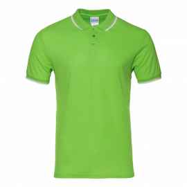 Рубашка поло мужская STAN с окантовкой хлопок/полиэстер 185, 04T, Ярко-зелёный (26) (44/XS), Цвет: Ярко-зелёный, Размер: 44/XS