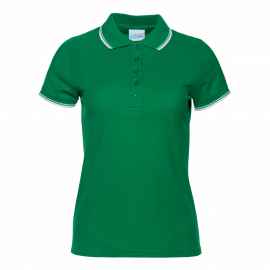 Рубашка поло женская STAN с окантовкой хлопок/полиэстер 185, 04BK, Зелёный (30) (42/XS), Цвет: Зелёный, Размер: 42/XS